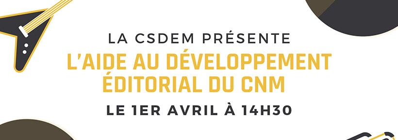 WEBINAIRE AIDES DU CNM, 01-04-2021 - CSDEM - Chambre Syndicale de l ...