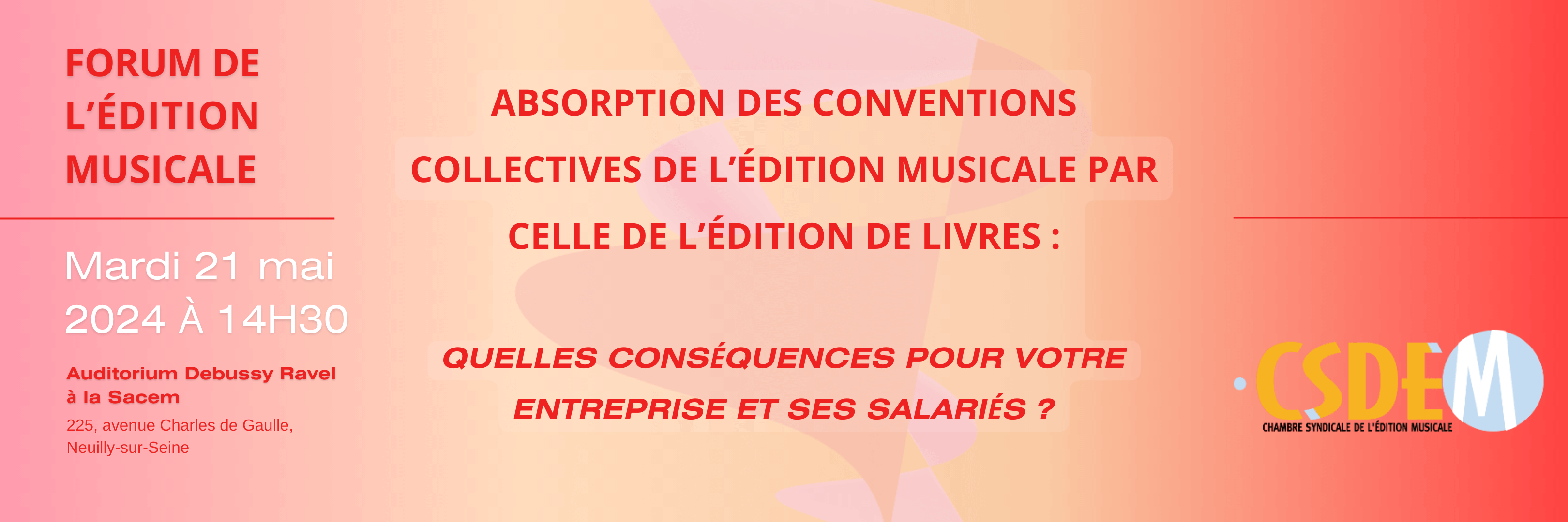 FORUM DE L'ÉDITION MUSICALE : 