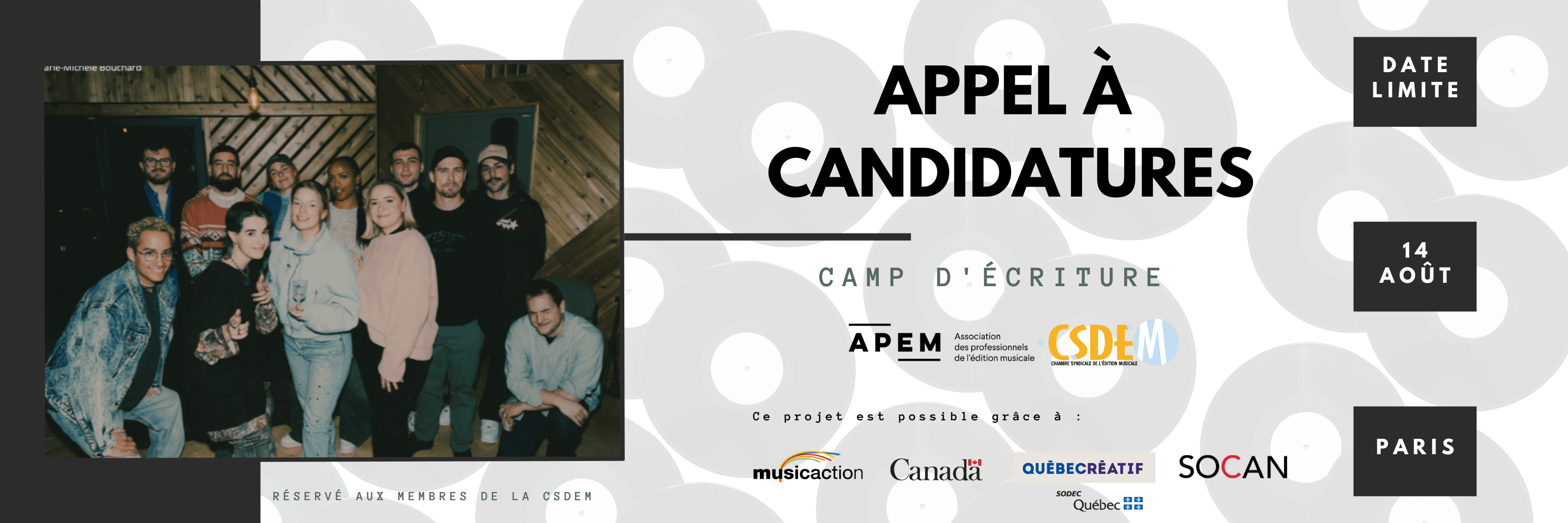 CAMP D'ÉCRITURE APEM X CSDEM - CSDEM - Chambre Syndicale de l'Edition ...